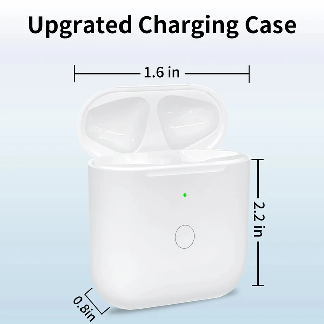 Étui De Charge Remplacement Pour AirPods 4ᵉ Génération - Bluetooth, Bouton Pairing, Charge Sans Fil Et USB-C - Blanc