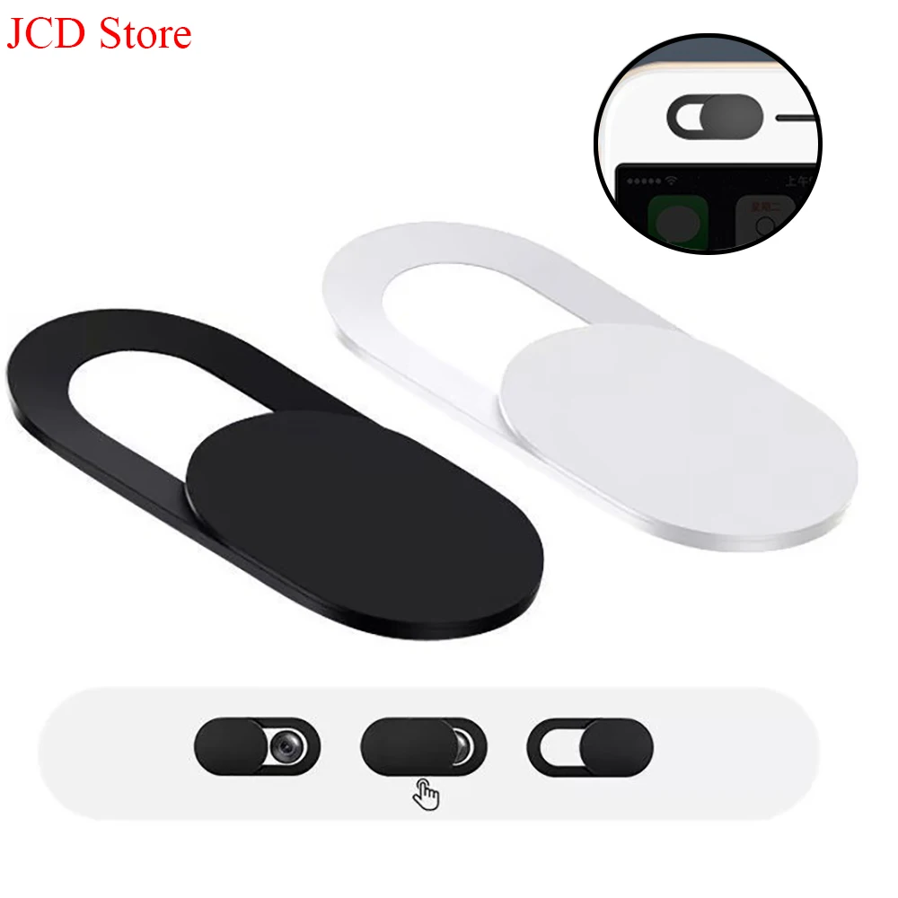 Webcam Cover Shutter Magnet Slider Plastic Camera Cover for iPad Tablet Web Laptop Pc Camera Mobile Phone Lenses Privacy Sticker