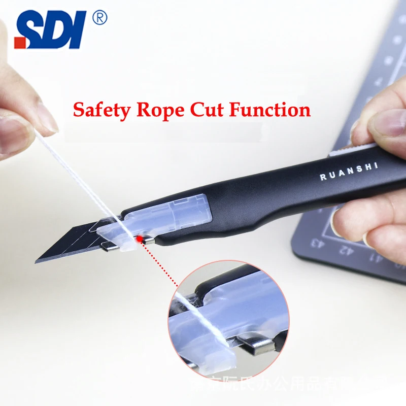 9mm Safe Box Cutter Utility Knife 30 Degree Anti-shake Self-Locking Design