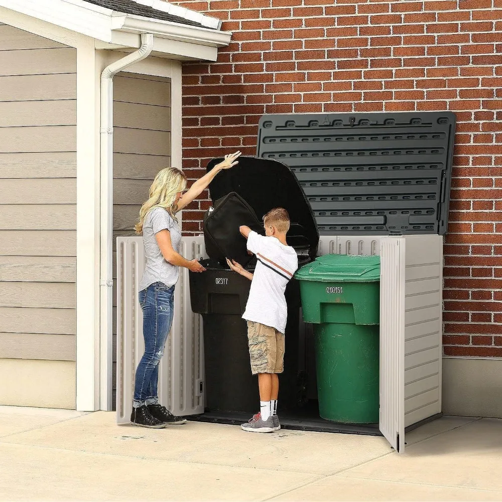 

Garden Storage Extra Large Capacity Weather Resistant Storage Box for Bike, Garbage Cans, Lawnmowe