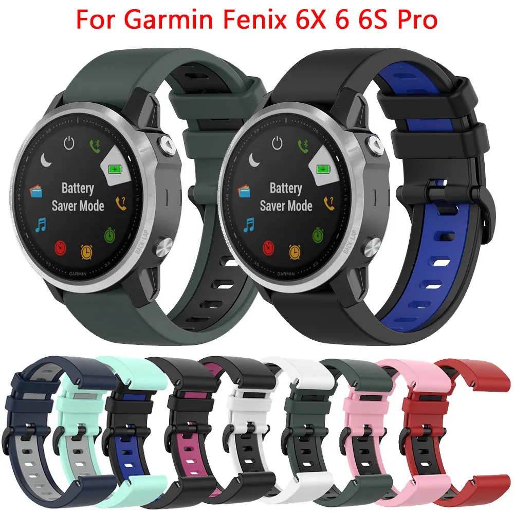 20Mm 22Mm 26Mm Cinturino In Silicone Per Fenix 6 Gps/Fenix 6 Pro Gps/Fenix 6 Sapphire Gps Band Smart Watch Strap Wristband