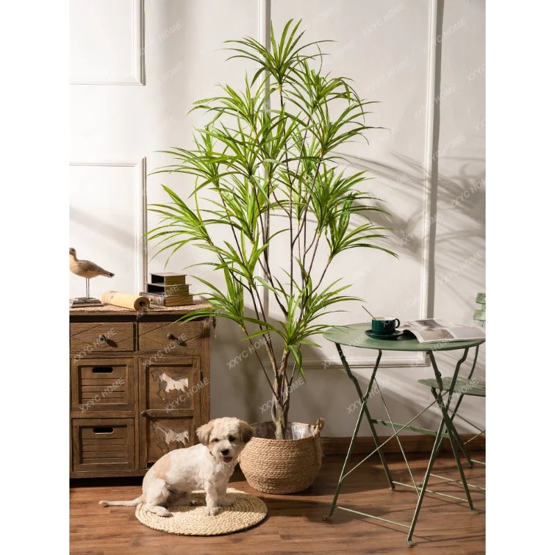 

Simulation Large Green Plant Plant Indoor Floor Fake Bonsai Decoration Ornaments Decor