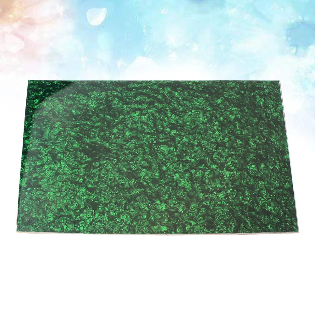 

44 x 29cm Acoustic Guitar Scratch Plate Pickguard Sheet 3Ply DIY Guitar Bass Pickguard Blank Pickguard Sheet Materials (Green