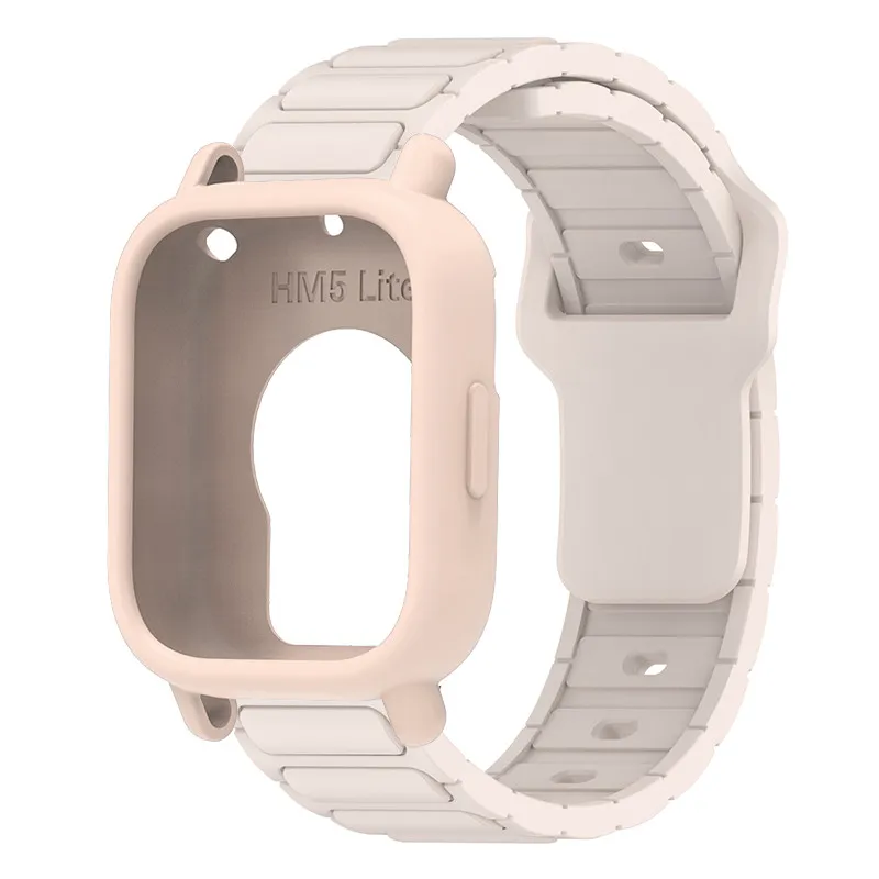 Silicone Protective Case and Strap for Smartwatch - Hollow Out Design
