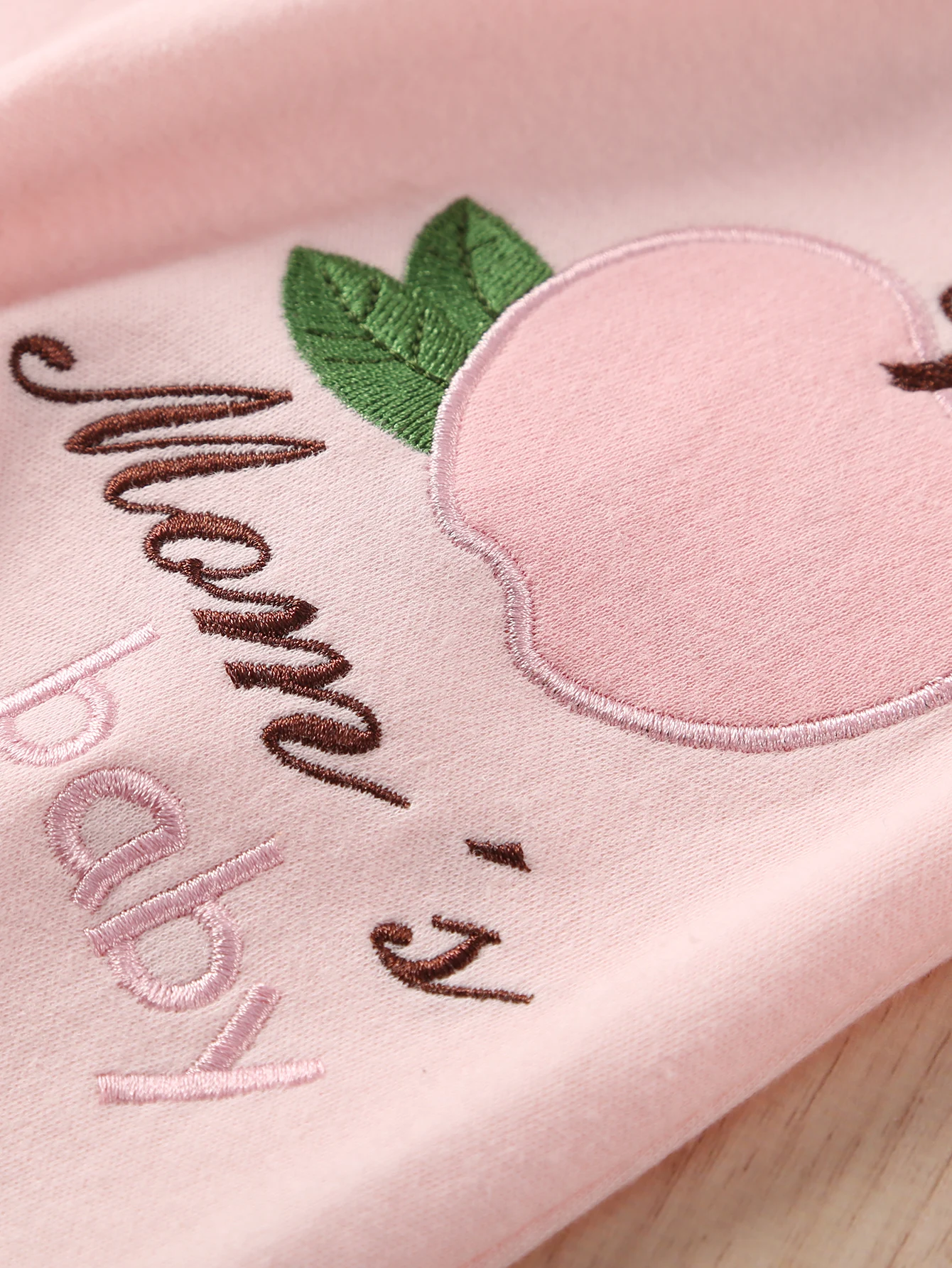 [2-piece set] Autumn and winter baby girls foot onesie cartoon apple long sleeve clothing crawl suit