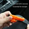 Safety Hammer Car Escape Tool 3-in-1 Window Breaker Seat belt Cutter Compact Emergency Hammer Escape Tool for Car Accessories 4