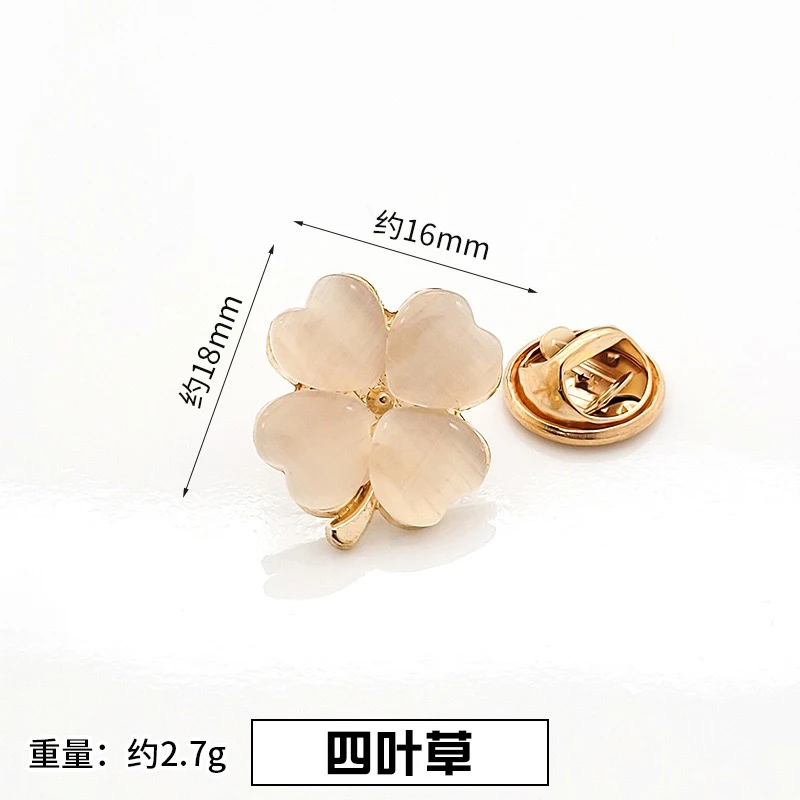 Fashion Brooch Flower Bow Brooches for Women Sweater Coat Clothing Accessories Metal Anti-glare Lapel Pin Fixed Clot