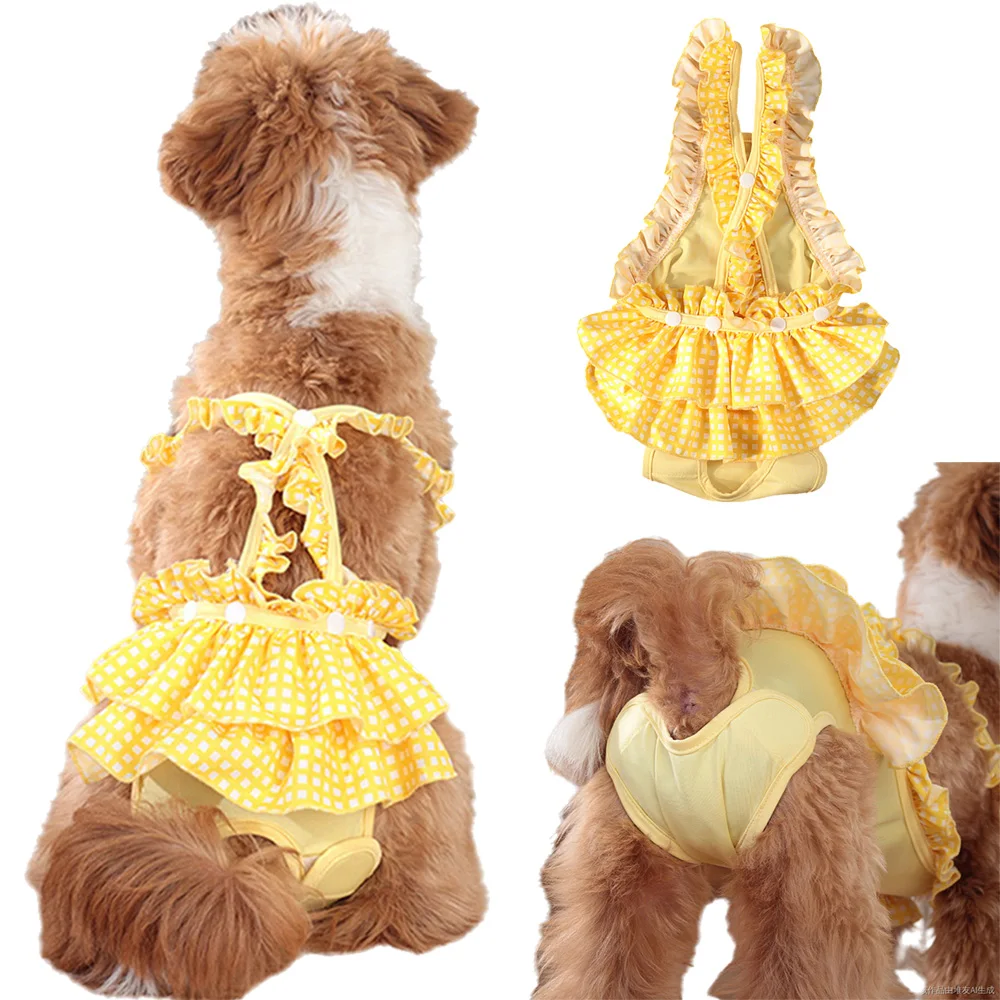 Female Dog Physiological Pants Cute Print Pet Underwears for Small Dogs Cats Chihuahua Yorkshire Puppy Clothing Outfit dog diapers pet diapers dog nappies
