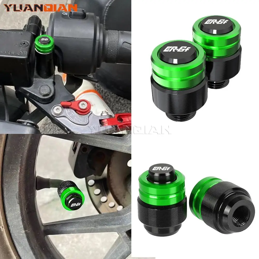 

Для KAWASAKI ER6F ER-6F ER 6F 2006-2024 2023 2022 2021 мотоциклетное зеркало заднего вида, отверстие, винтовая крышка, колпачки штока клапана шины, крышка