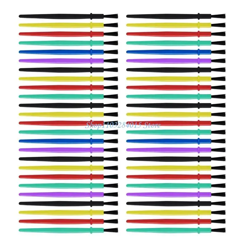 R6FF 50-teiliges kleines Pinsel-Set, Zeichen- und Künstlerbedarf, Nylonhaar-Pinsel-Set für detaillierte Kunstwerke – Detail 9