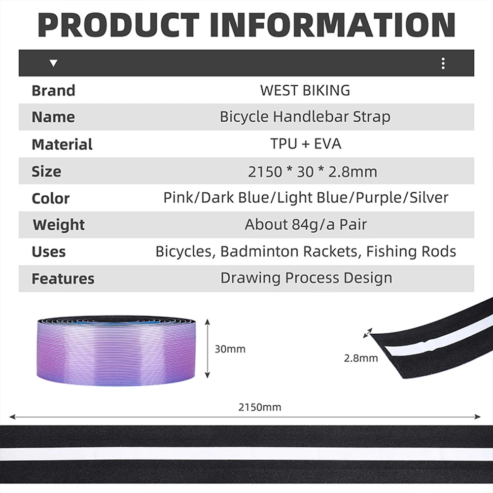 MTB Road Bike Bicycle Handlebar Tape High-density Camouflage Cycling Handle Belt Bicycle Handlebar Straps Bike Accessories