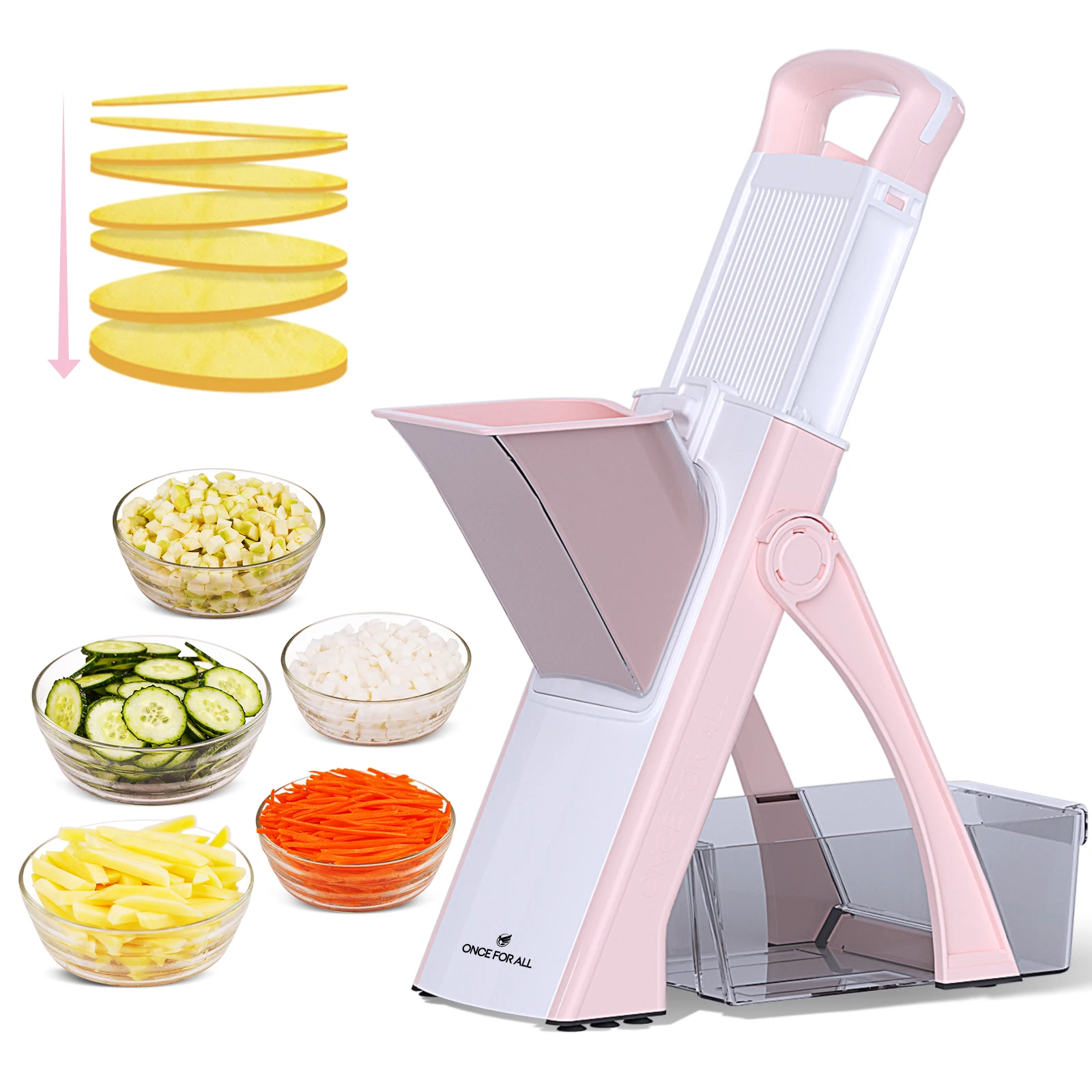 Vegetable Cutter Mandoline Slicer, Once for all. Food Chopper, Dicer Fruit