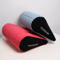 Inflatable Triangle Wedge Shaped Pillow Lightweight Portable Travel Cushion Rest Sleep Acid Reflux Lumber Support Multifunction 2