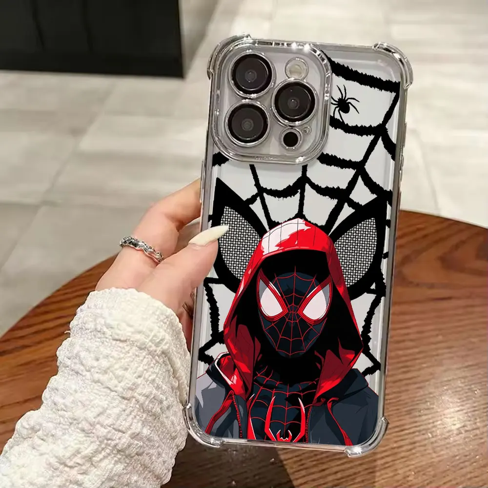 Spiderman Miles Morales Protective Phone Case - Anti-Fall Hero Design