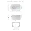 47" Acrylic Freestanding Bathtub Graceful Oval Design cUPC Certified Drain Kit Lightweight & Durable Available in Multiple 6