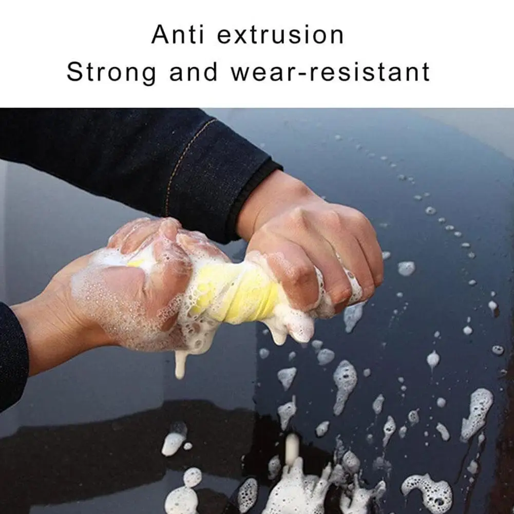 Car Damp Clean Duster Sponge Super Absorbent Car Cleaning Wax Polishing Sponge Multi-purpose Auto Wash Brush Cleaning Tools