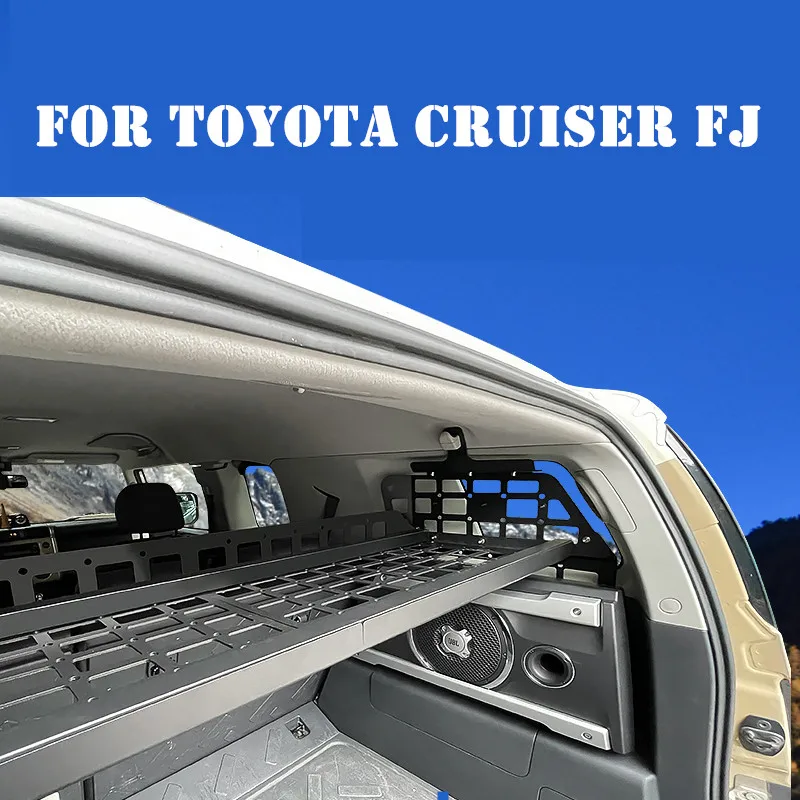 

For Toyota cruiser FJ Trunk storage rack modified hanging net curtain aluminum alloy storage layered frame high quality parts