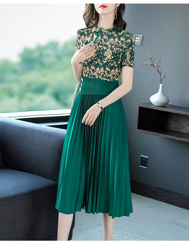 Verão Rosa Floral Retalhos Midi Vestido Plissado Feminino Preto Coreano Vintage Hepburn Vestido 2023 Coreano Elegante Bodycon Vestido de Festa 21 Computers e Electronics