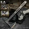 HX Outdoors DC53 Steel Multifunctional Hunting Camping Tactical Axe ,Artillery Fire Rescue Hammer Axes ,G10 Handle Dropshipping 3