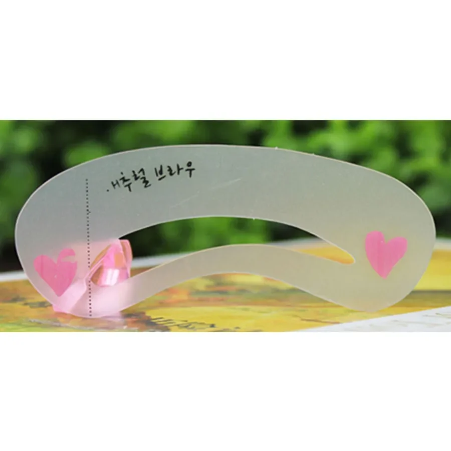 3Pcs Maquiagens 아이 브로우 클래스 드로잉 가이드 눈썹 스텐실 템플릿 카드 어시스턴트 아이 케어 메이크업 도구