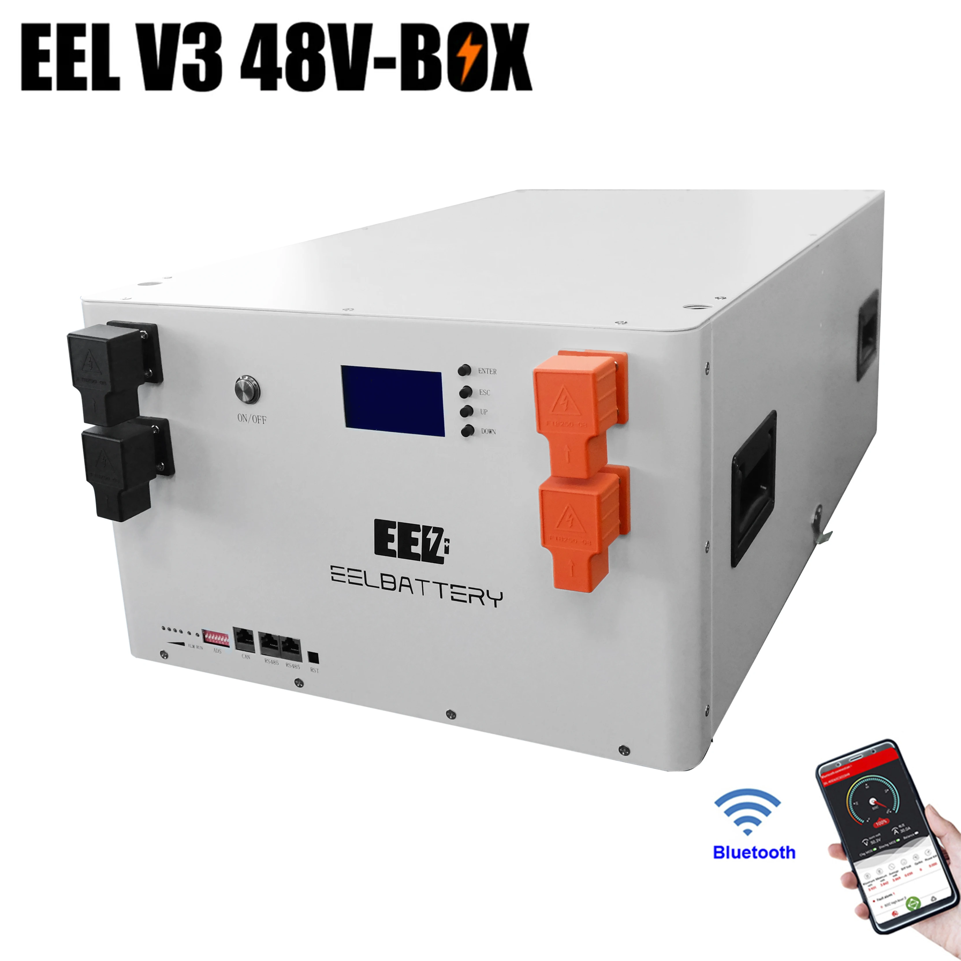 EEL 48V LiFePO4 Battery Box V3 Server RacK DIY 230Ah 280Ah Case with 4A ...