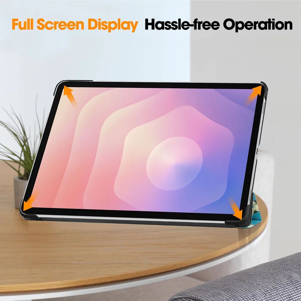 Tri-Fold Shockproof Protective Tablet Case with Auto Sleep/Wake Function