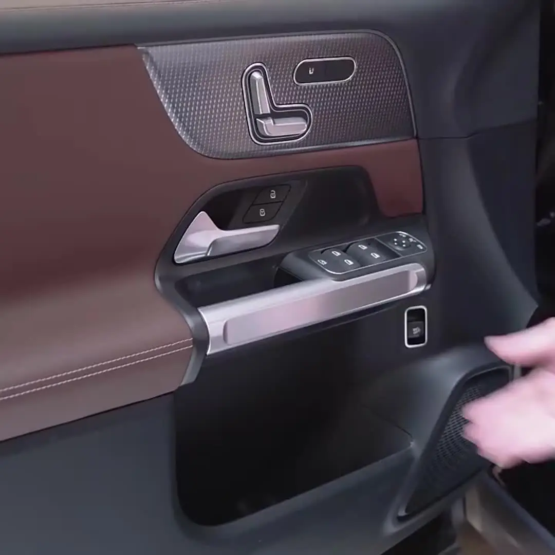 2 Boîtes De Rangement Pour Poignées De Porte Mercedes Classe B, GLB, GLA, EQA, EQB (2020-2024) - Noir - Pour Avant
