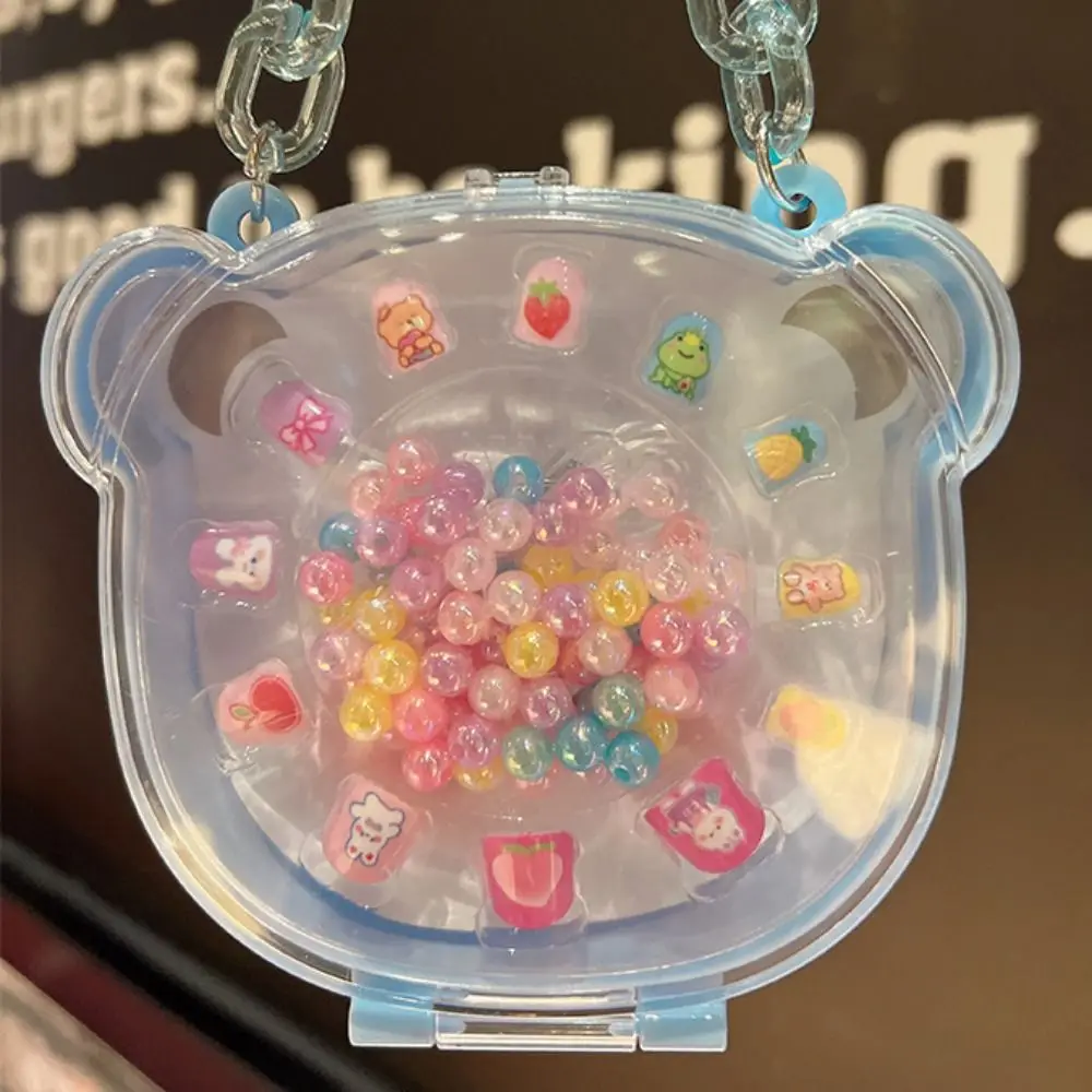 

Nail Supplies Children False Nails Press on Nails Rainbow Kids Cartoon Fake Nails Butterfly Flower Acrylic Beads Kit for DIY