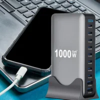 1000W GaN Fast Charging Station for iPhone Samsung For Xiaomi Huawei 10-Port Fast Desktop Charger PD3.1 USB Type C Dropshipping - Image 2