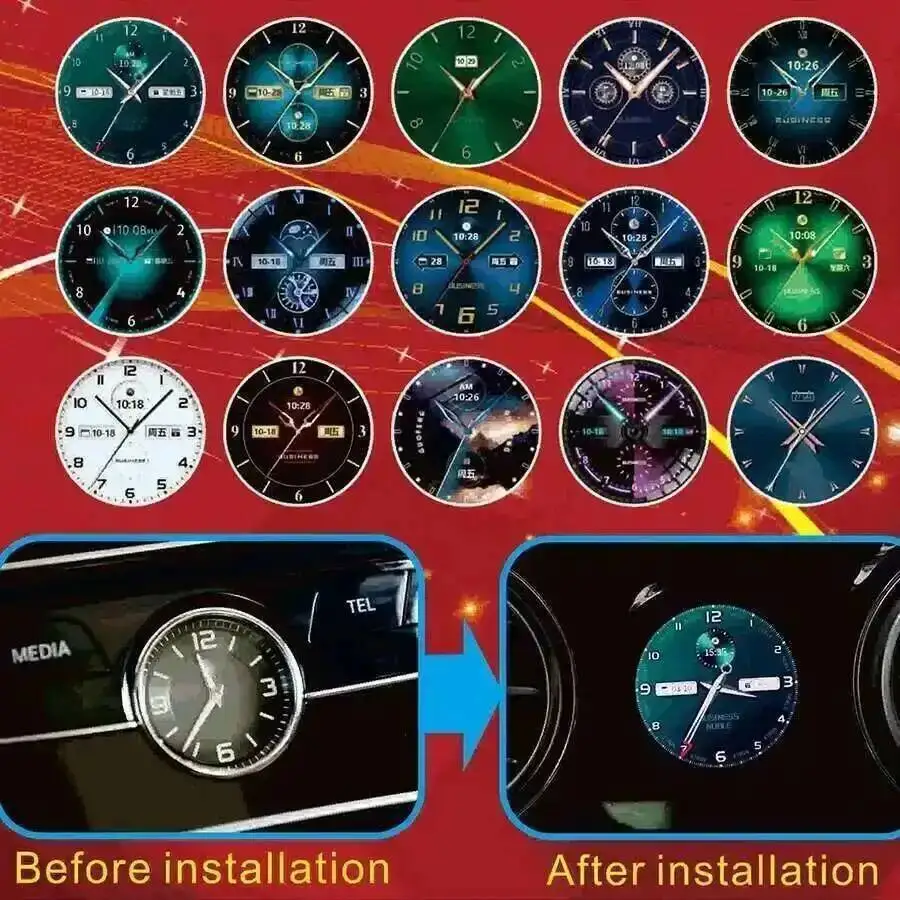 Smart Clock For Benz C/E/S/G/CLS/ W205 W463 W219 W222 W213 NTG 5.0