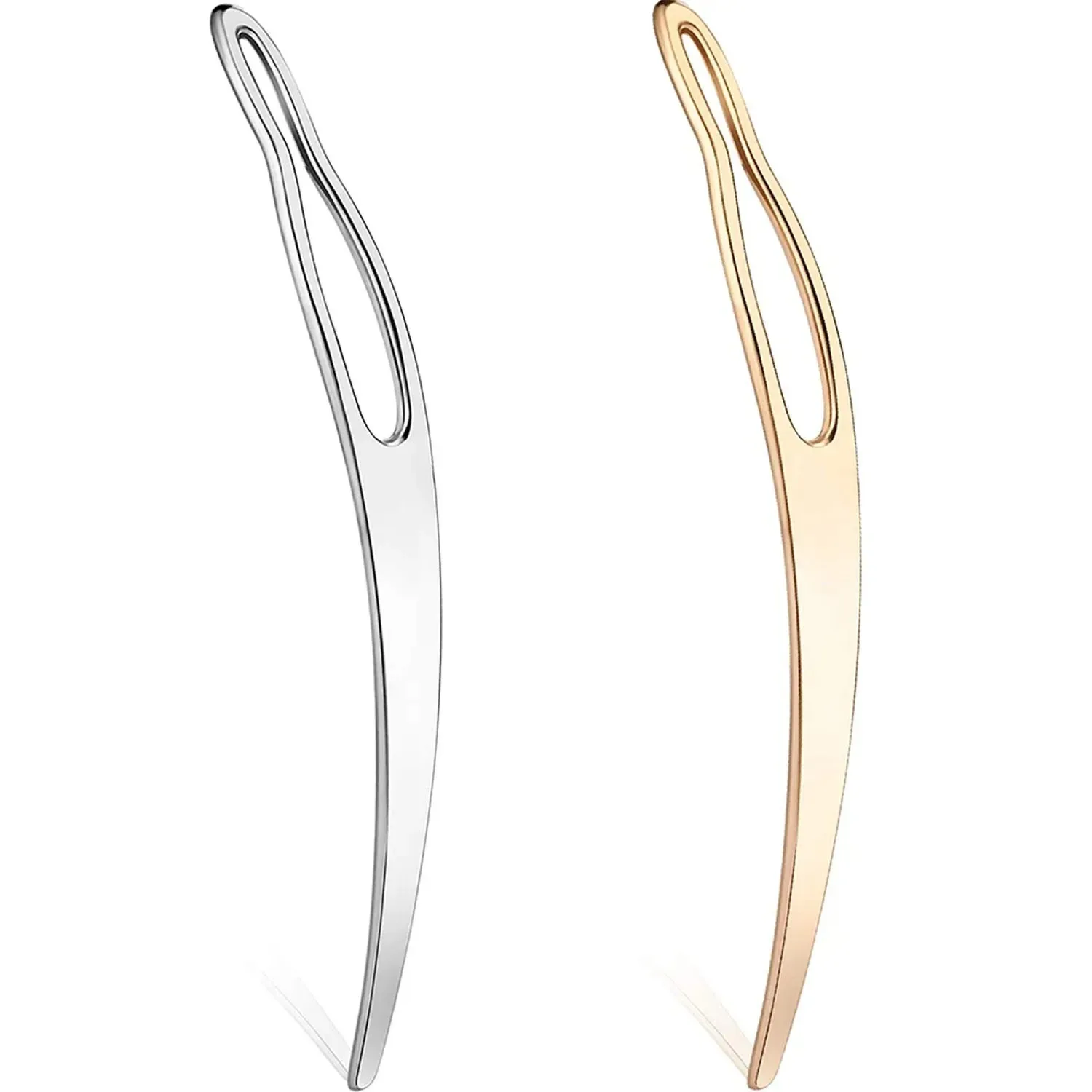 3개의 인터로킹 드레드락 바늘 세트, 곡선형 헤어 크로셰 가발 제작 도구 (DIY 가발 제작용)