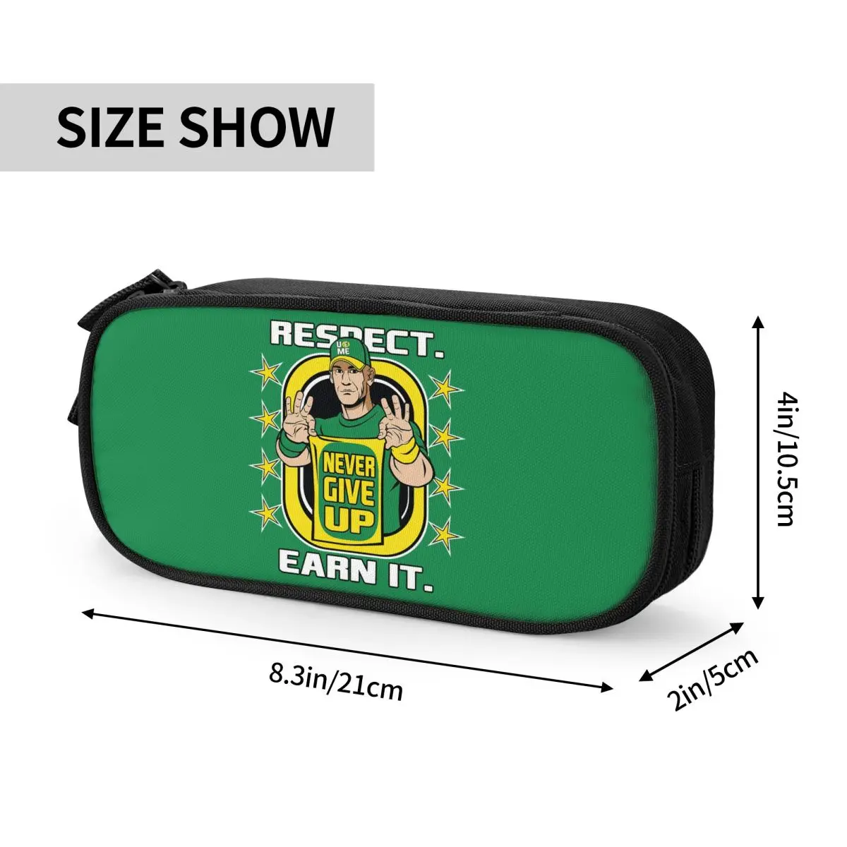 Pencil Case for WWE John Cena Boys Girls Big Capacity School Accessories
