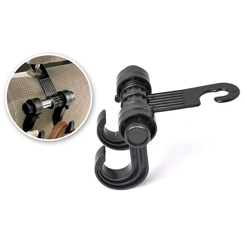 Universal Car Seat Back Hook Multi-functional Metal Auto Car Seat Headrest Hanger Bag Hook Holder Interior Accessories