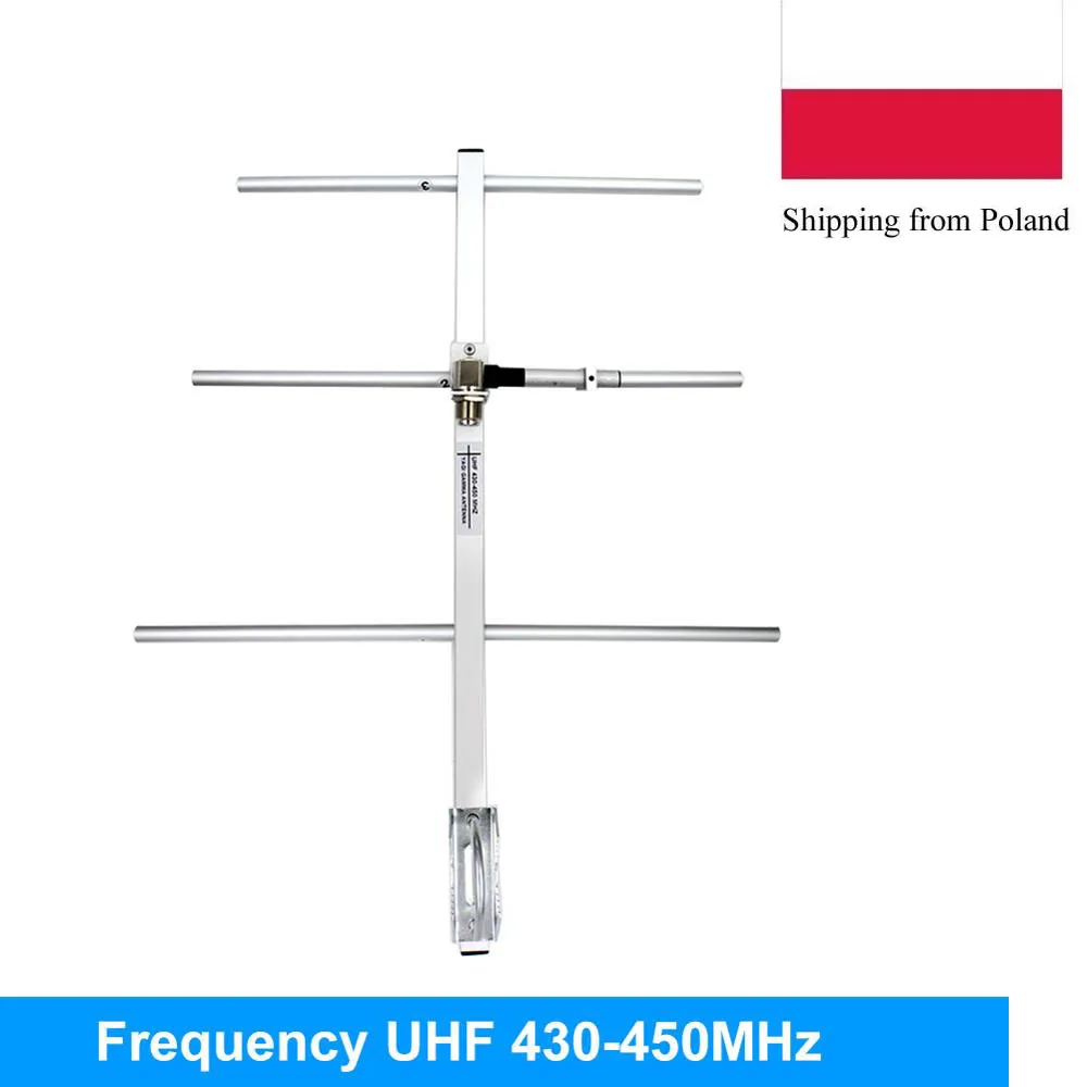 Yagi Antenna UHF430-450MHz High Gain 7DBd SO239 Connector