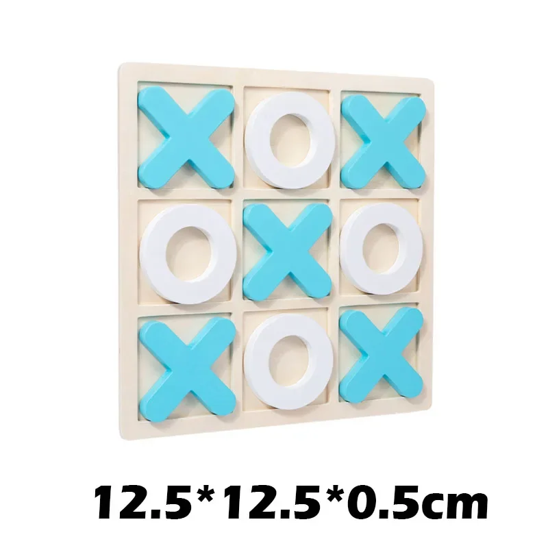 Montessori Wooden Toy Mini Chess Play Game Jigsaw Board Games Early Educational Interaction Toys for Kids Battle Games