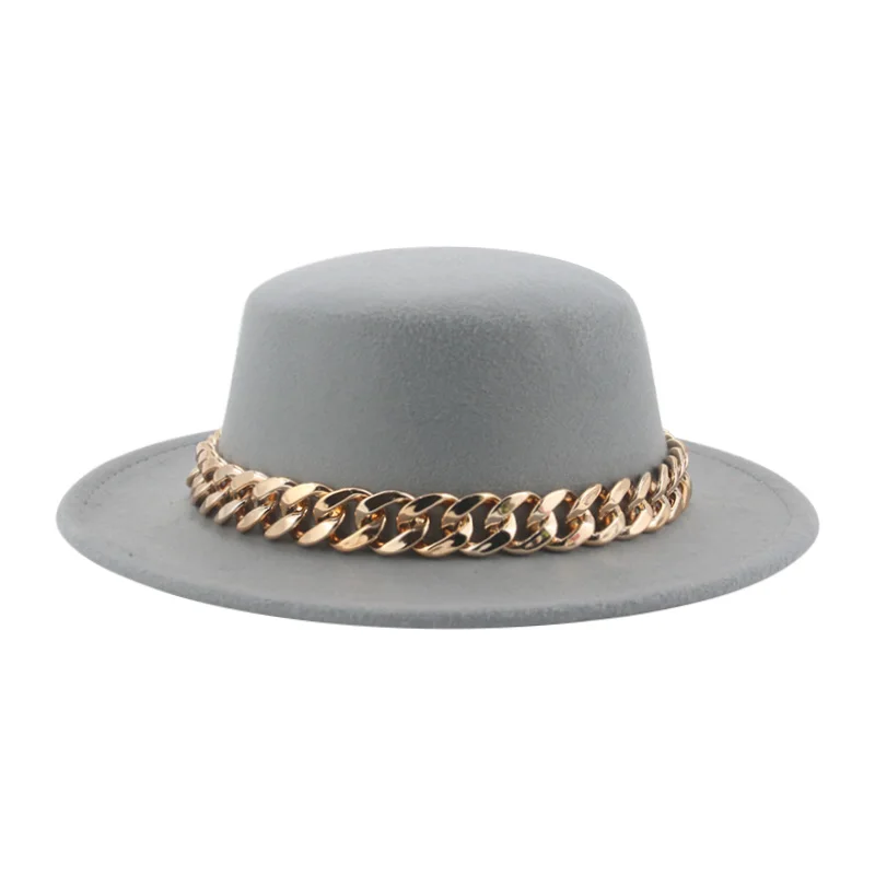 Hats for Women Fedoras Winter Hat Felted Accessories Women's Hat Chian Flat Top Luxury Men Caps Wedding Decorate Chapeau Femme mens fedora Fedoras