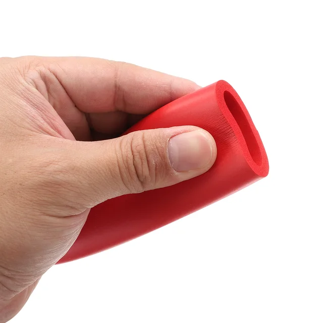 1m Red NBR Sponge Foam Rubber Tube Fitness Equipment Handle Bar Thermal Insulation Pipe Pipeline Holder Sponge Protective Sleeve 4