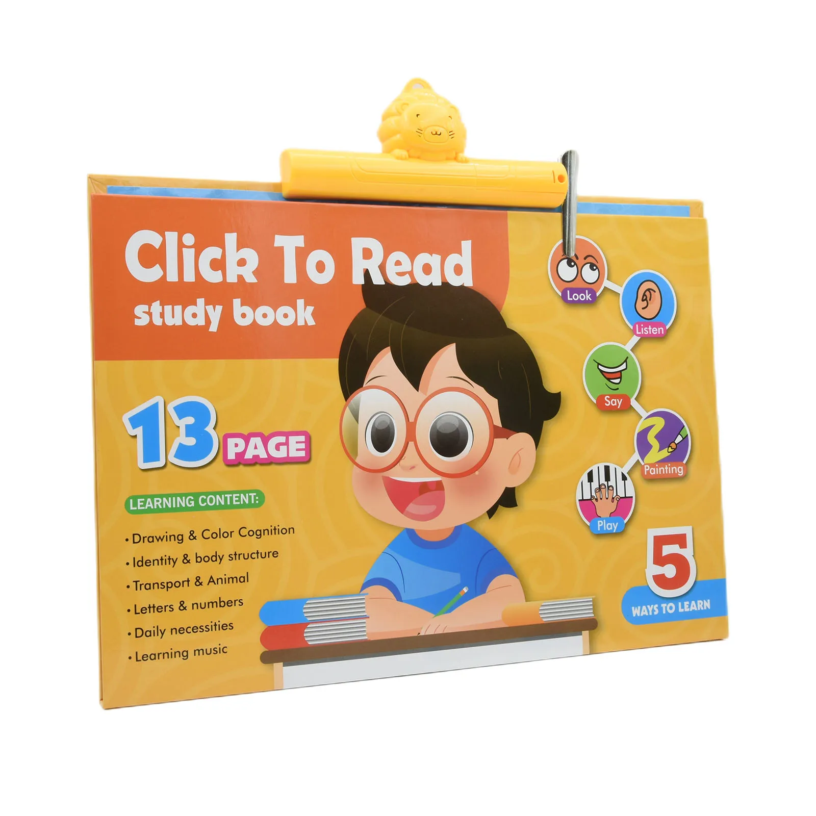 Kids Early Education English Hanging Wall Chart Letter Reading Audio Simulation Study Book Learning Machine Toys for Children 2