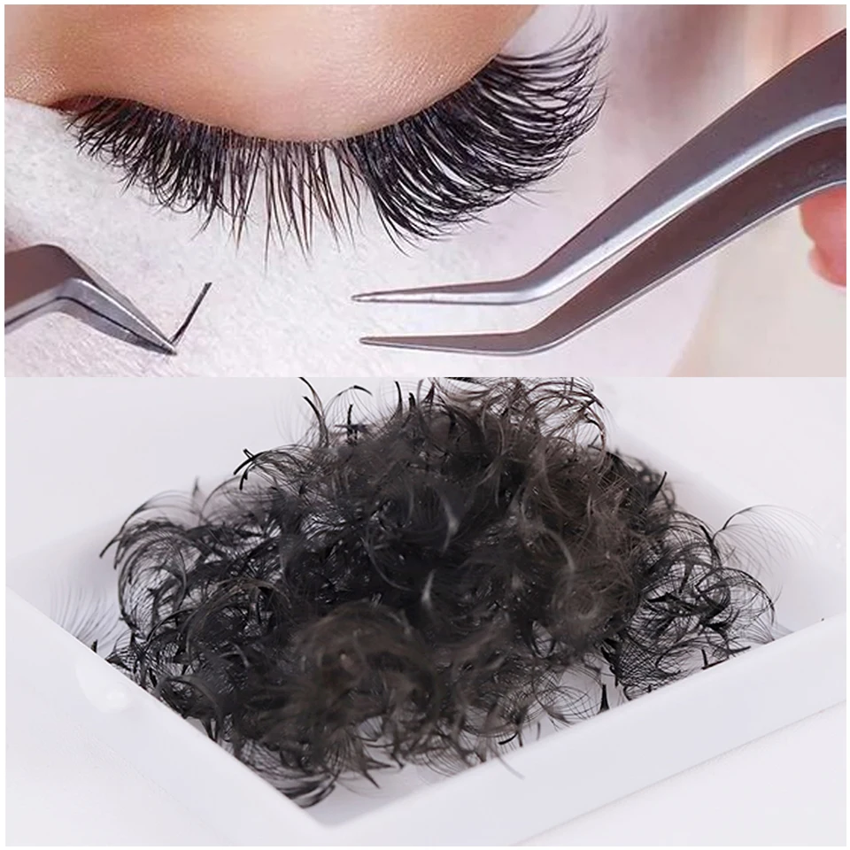 Lashprofessor Vorgefertigte Wimpernfächer mit Spitzer Basis, Dünner Stiel, Volumen-Fächer, Dünne Wurzeln, Schmaler Stiel, Wimpernverlängerungen, Russische Volumen-Fächer