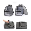 Pet backpack dog cat small dog out wire fully transparent backpack portable foldable backpack breathable pet supplies 3
