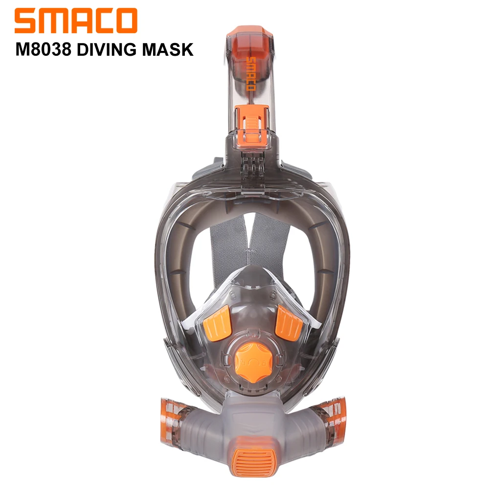 Smaco Underwater Scuba Snorkeling Anti Fog Full Face Diving Mask