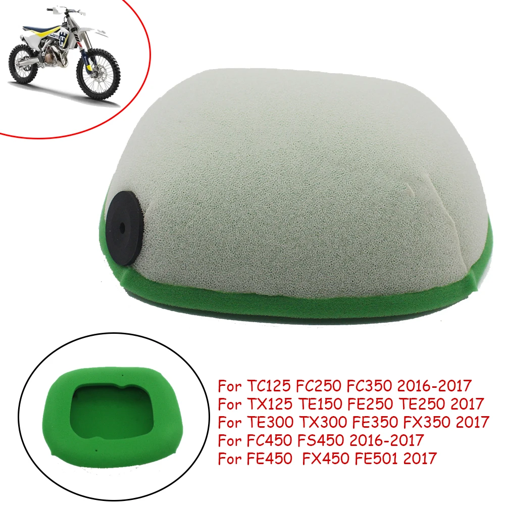 

Motorcycle Air Intake Filter Sponge Air Filter Foam Cleaner For HUSQVARNA TC125 TX125 TE150 FC250 FE250 TE250 TE300 TX300
