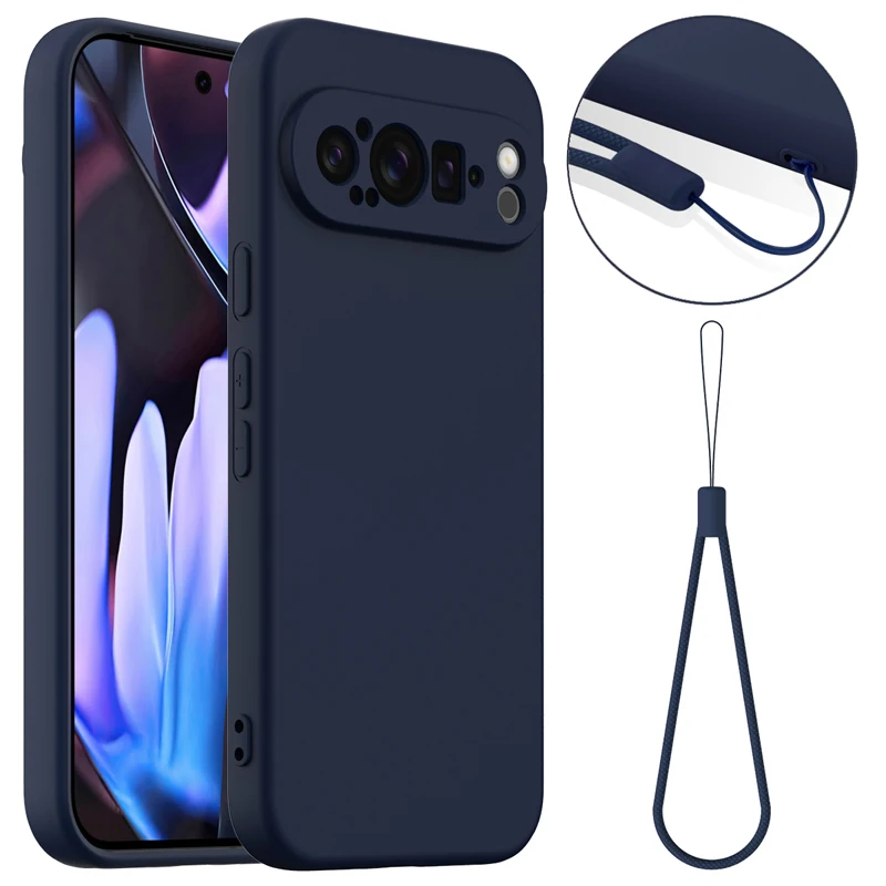 Magnetic Soft Liquid Silicone Strap Cover with Microfiber Lining
