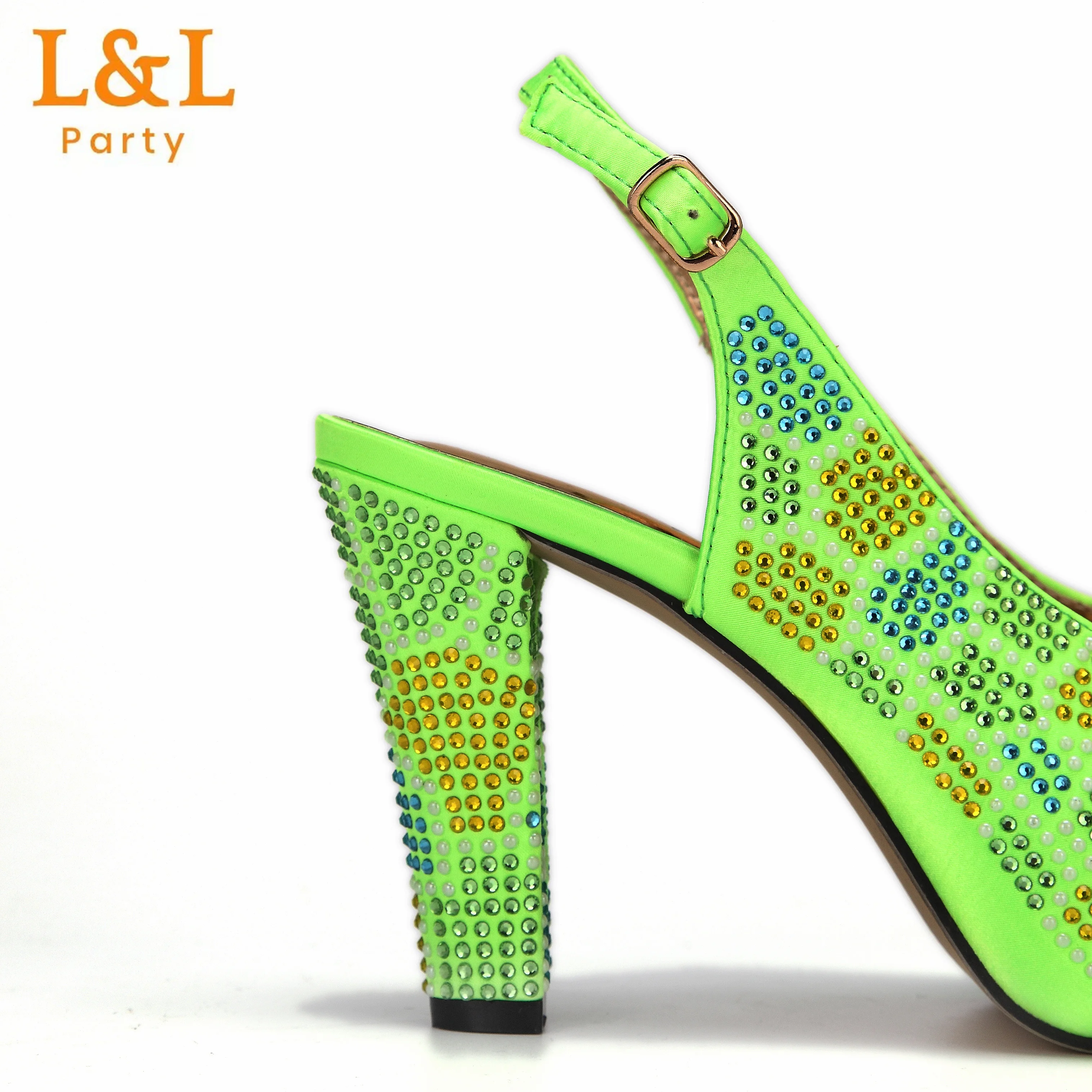 Zapatos Plataforma De Color Verde Fosforescente Zapatos De Tacón