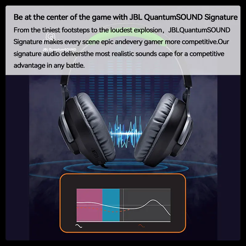 Auriculares gamer on-ear JBL Quantum 100