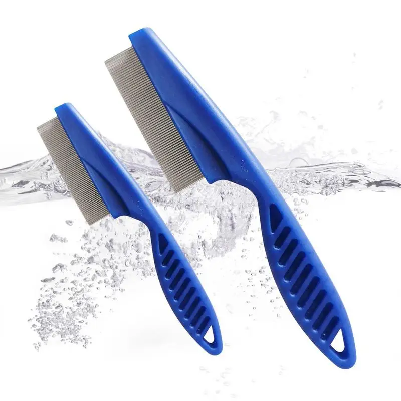 Pettine Per Pulci Di Gatto Spazzola Per Pidocchi E Pulci 2 Pezzi Strumento Per La Depilazione E La Toelettatura Dell'Animale Domestico Pettine Per La 