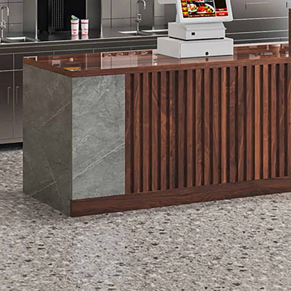 Elegant Nordic Bar Counter Cabinet Modern Luxury Unique Simple Reception Desks Glamour Delicacy Mostrador Commercial Furniture