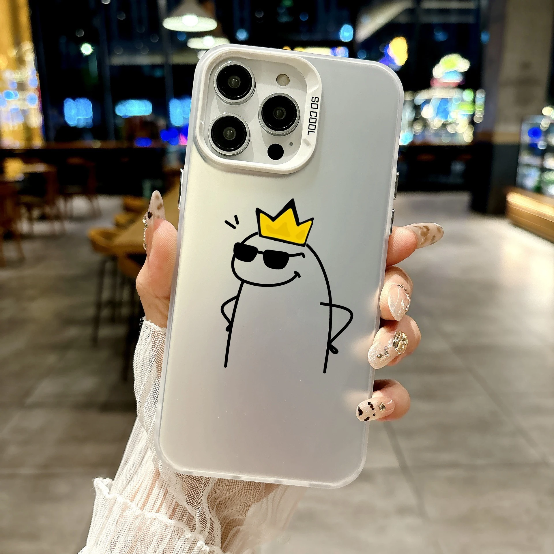 Silver Plated Cute Matchstick Propose Color Phone Case - IMD Cover