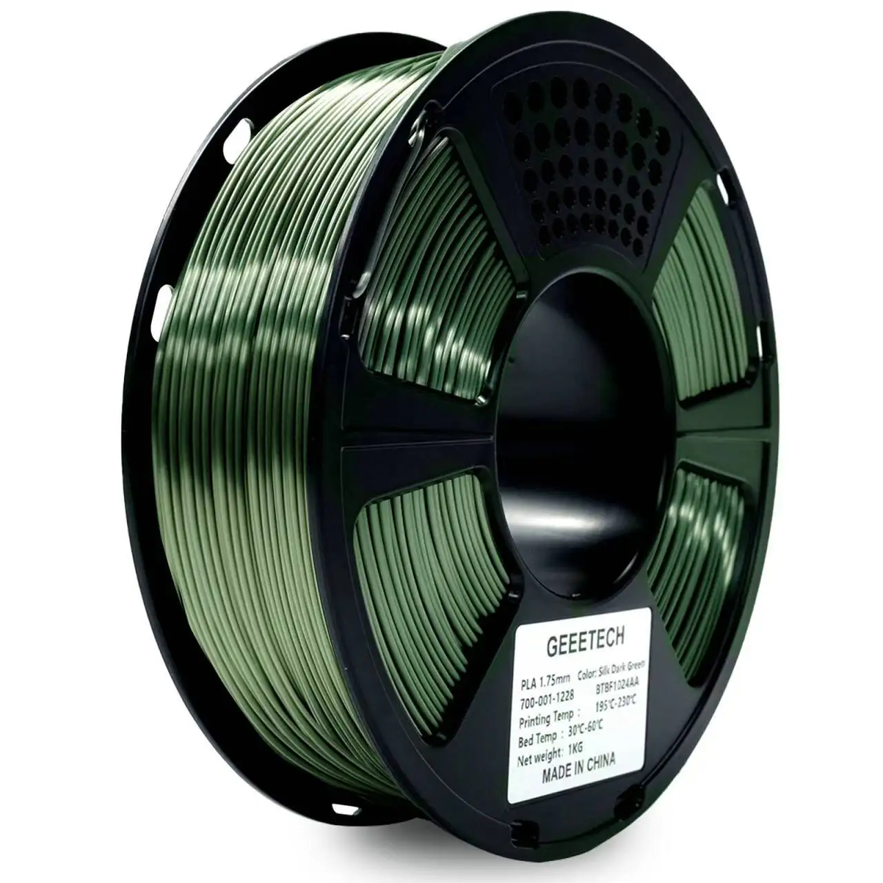 Premium Silk PLA Filament - 1kg Roll, 1.75mm, Multiple Colors, Fast Shipping