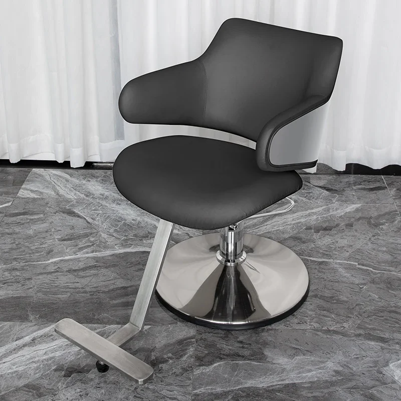 Manicure Make Up Salon Chair Swivel Stool Luxury Shampoo Hairdressing Chair Cosmetic Metal Cadeira Ergonomica Barber Equipment stool makeup barber chair pedicure swivel cosmetic shampoo barber chair lash beauty cadeira ergonomica barbershop furniture